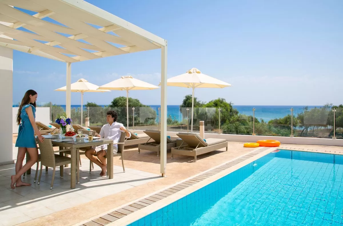 Louis Hotels - Althea Kalamies Luxury Villas - Terrasse